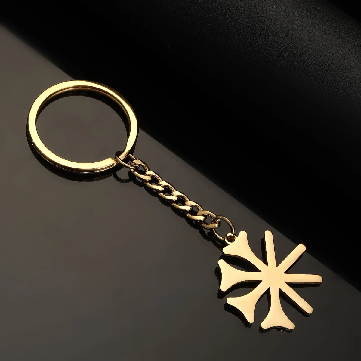 Stainless Steel Lalish Peacock Yezidi Keychain