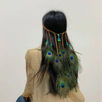 Peacock Feather Headbands Festival Hair Accessories