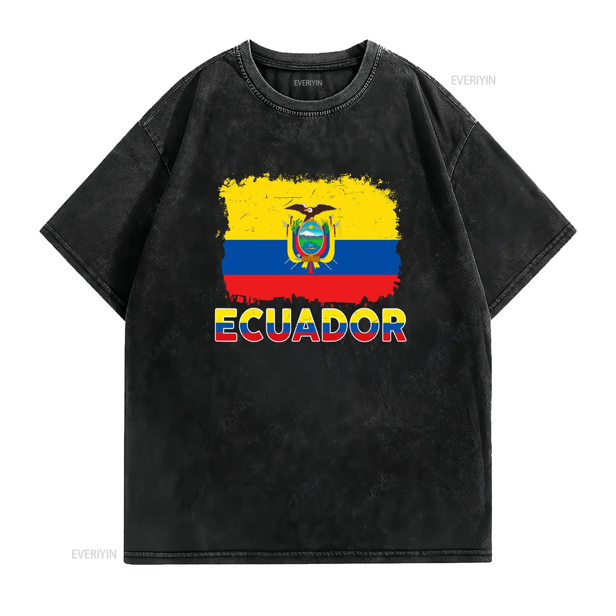 Ecuador Flag Hispanic Heritage Men Boy Women T Shirt vintage