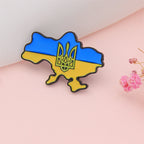 Ukraine Flag Map Pin