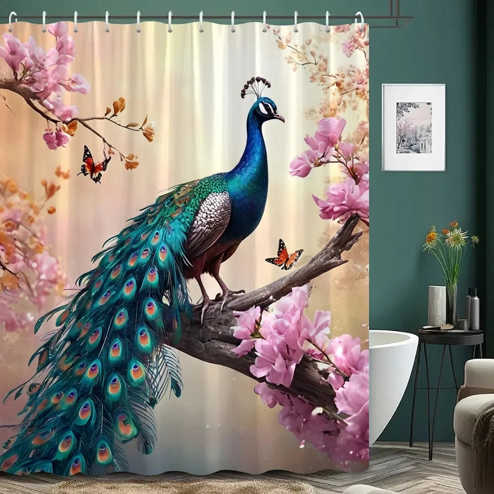 Peacock Shower Curtain