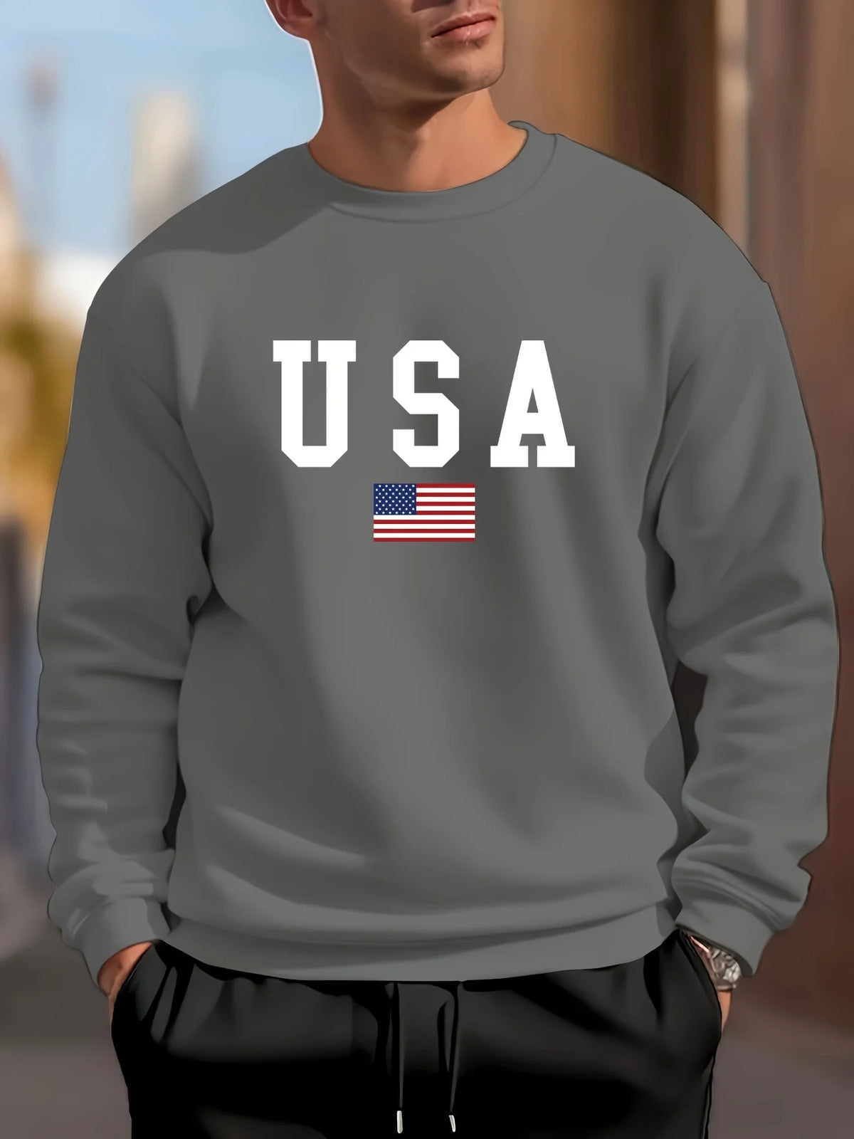 USA Flag Sweatshirt