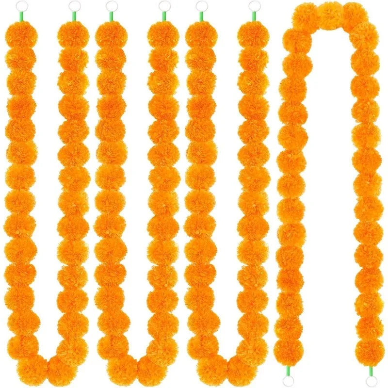 Artificial Marigold Flowers Day of The Dead, and Diwali Home Decor