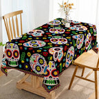 Dia DE Los Muertos Tablecloths Mexican Festival Decor Day of The Dead