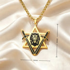 Lion Head Star Necklace