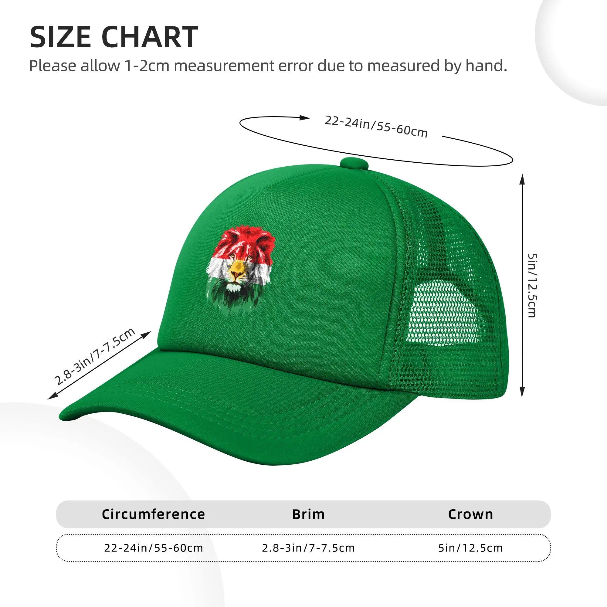 Lion Kurdistan Flag Outdoor Hat