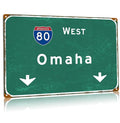 West Omaha Nebraska Metal Tin Sign