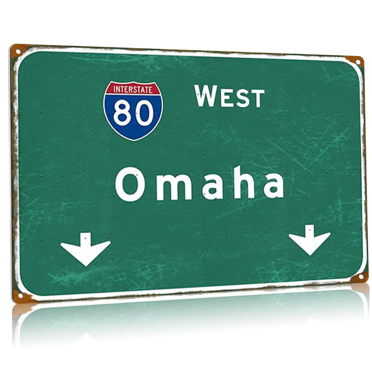West Omaha Nebraska Metal Tin Sign