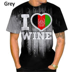 Afghanistan Flag Casual T-shirts