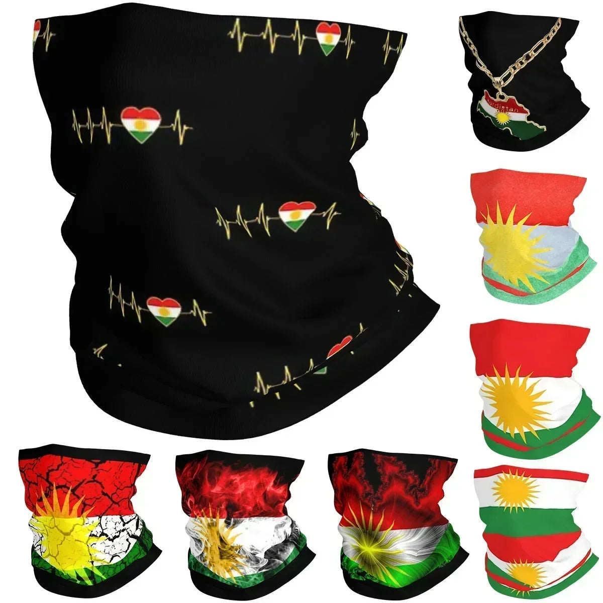 Kurdistan Neck Gaiter Wrap Scarf