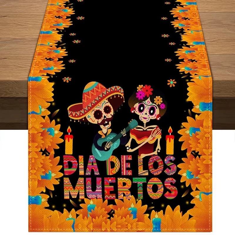 Mexican Day of The Dead Table Tablecloth