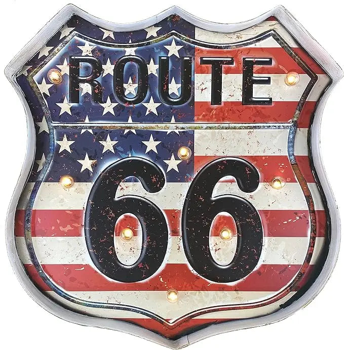 Route 66 America Signs Vintage Metal