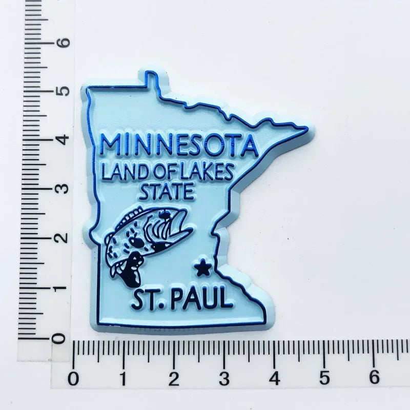 U.S. States Refrigerator Magnet