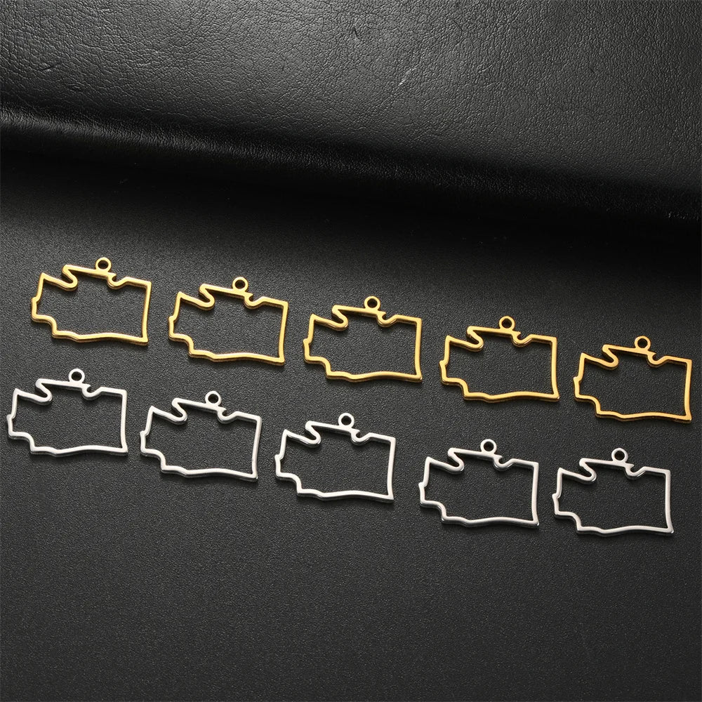 My Shape United States Map Pendent for Bracelet Necklace