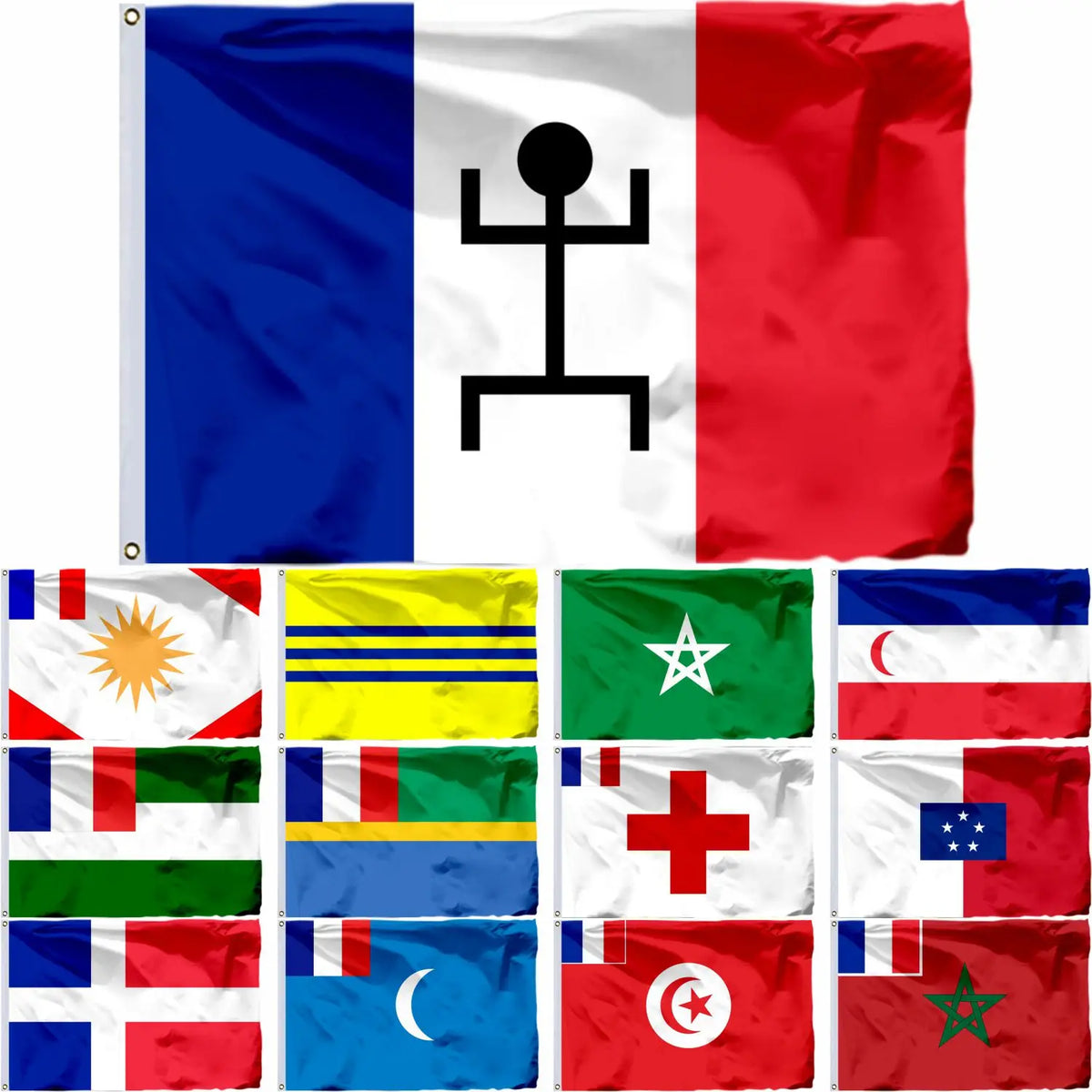 France & Belgium Flag – Dual-Size Flags