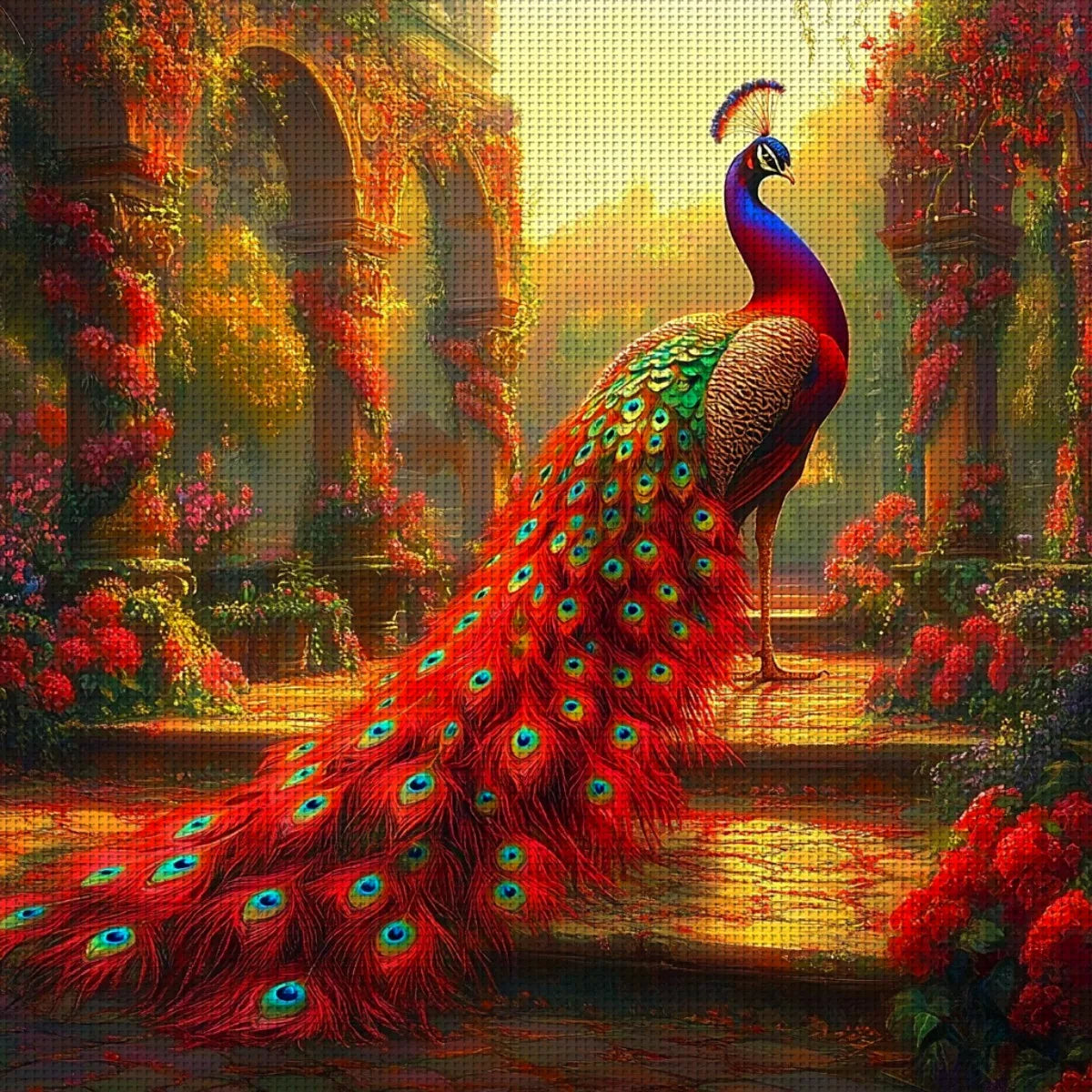 Peacock Decorative Kid Embroidery set