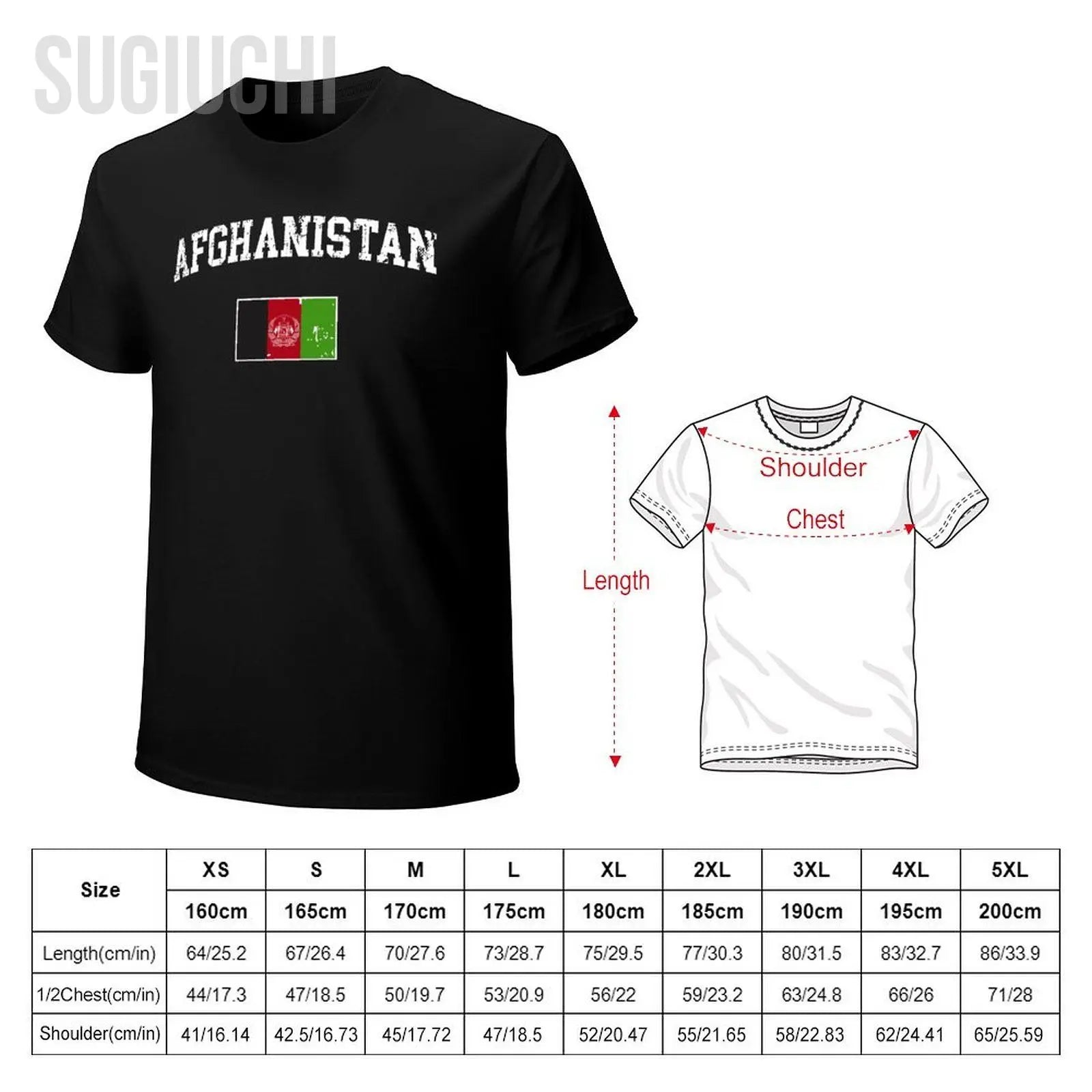 Afghanistan Flag Vintage Premium T-shirt