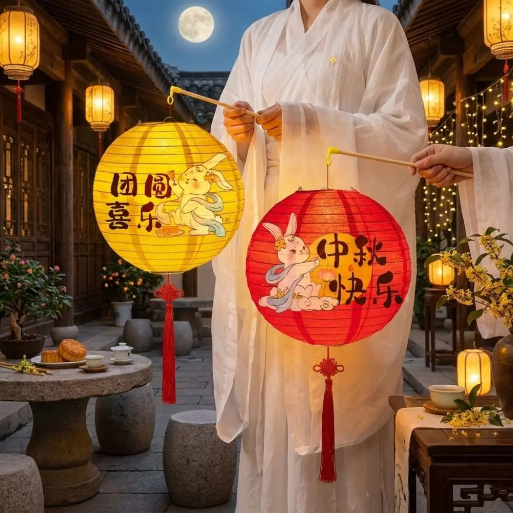 Folding Mid-Autumn Paper Lanterns Luminous Decor