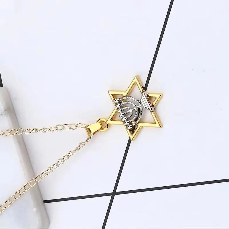 Star of David Necklace for Jewish Jewelry Hanukkah Gift