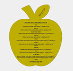 Mirror Gold Rosh Hashanah Blessing Laser Cut Appple Invitation Card