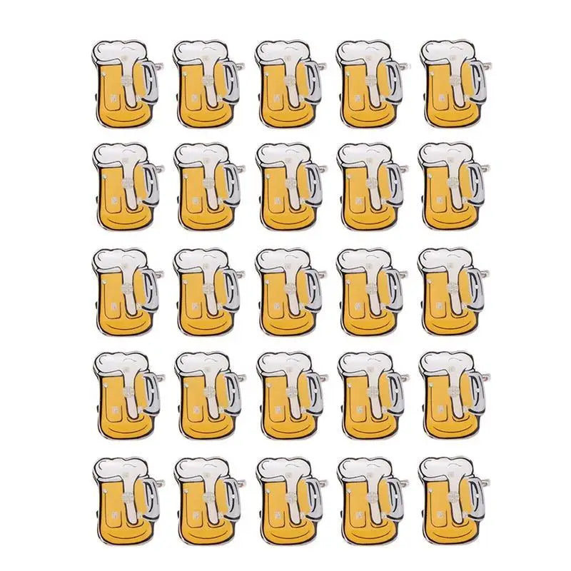 10pcs LED Brooches Pin Beer Mug Oktoberfest Pin