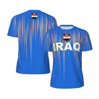 Iraq Flag Football Jersey T Shirt