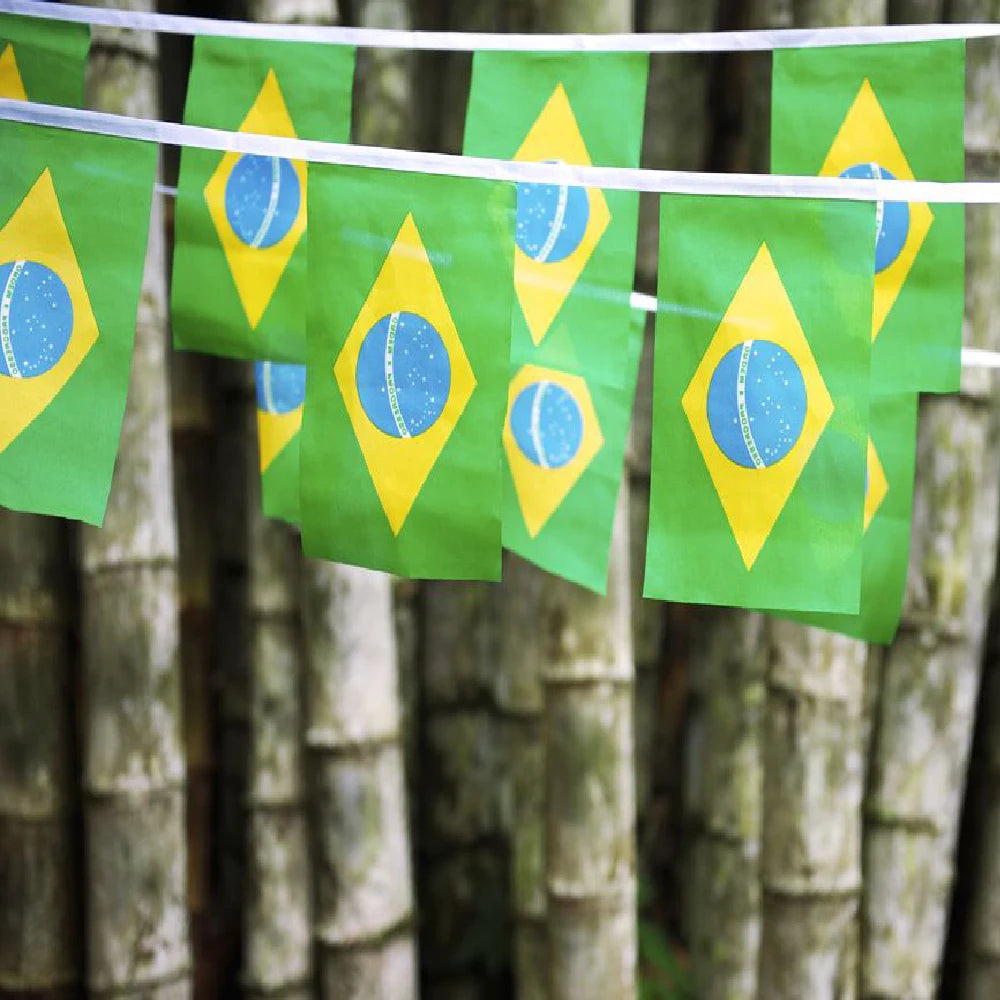 Brazil Flags Pennant Banner Set