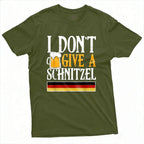 I Dont Give A Schnitzel Beer Germany Flag Men T-Shirt