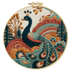 Peacock Embroidery Starter Kit
