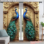 Peacock Gothic Curtains