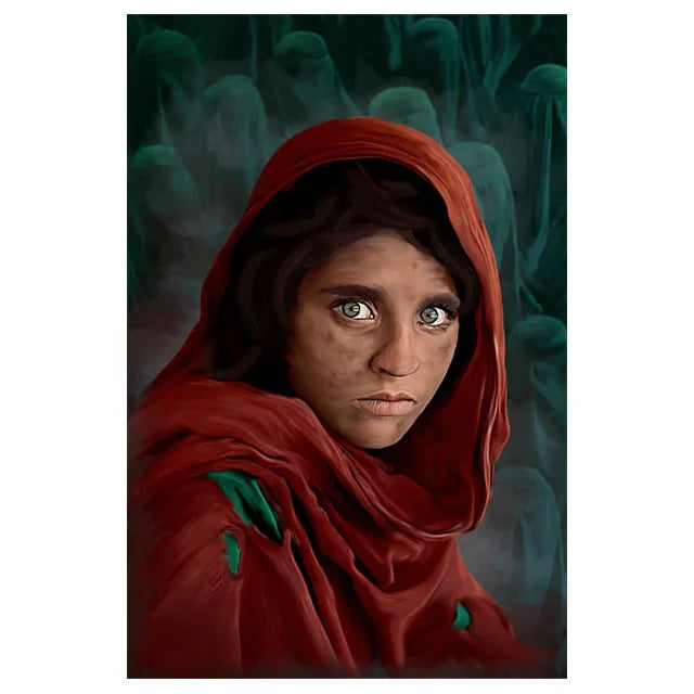 Ethnic Style Afghan Girl Portrait