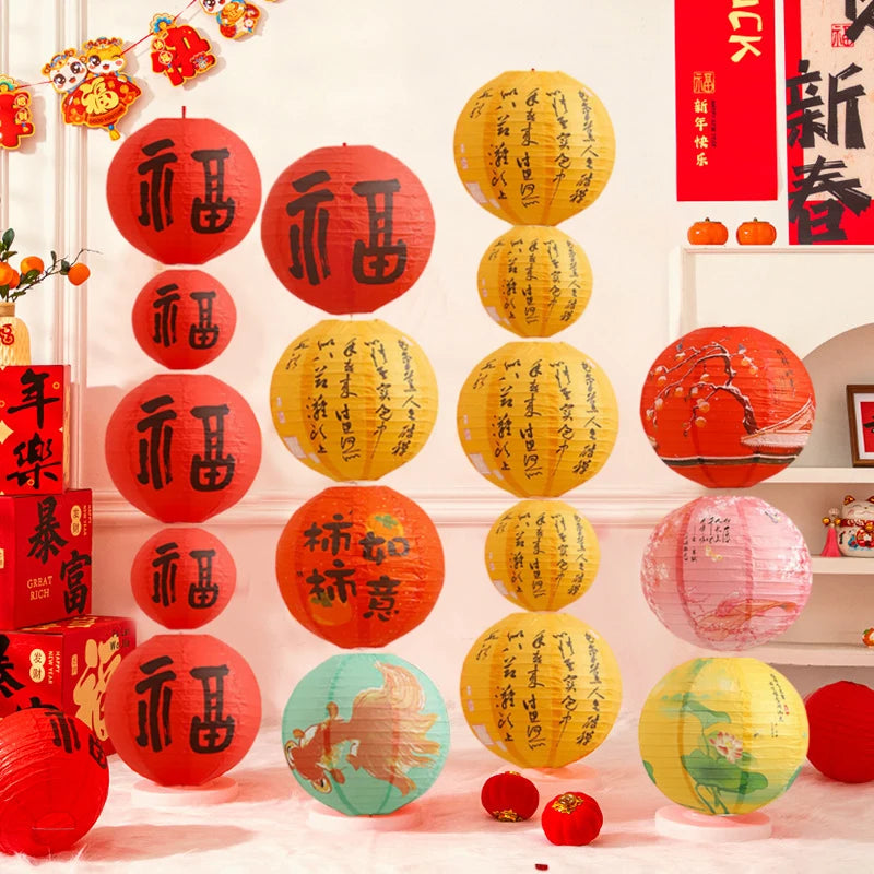 Paper Lantern Hanging Decorations Mid- Autumn Festival