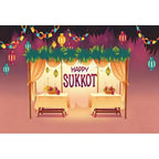 Jewish Collection Festival Rosh Hashanah Hanukkah Party Photo Backdrop