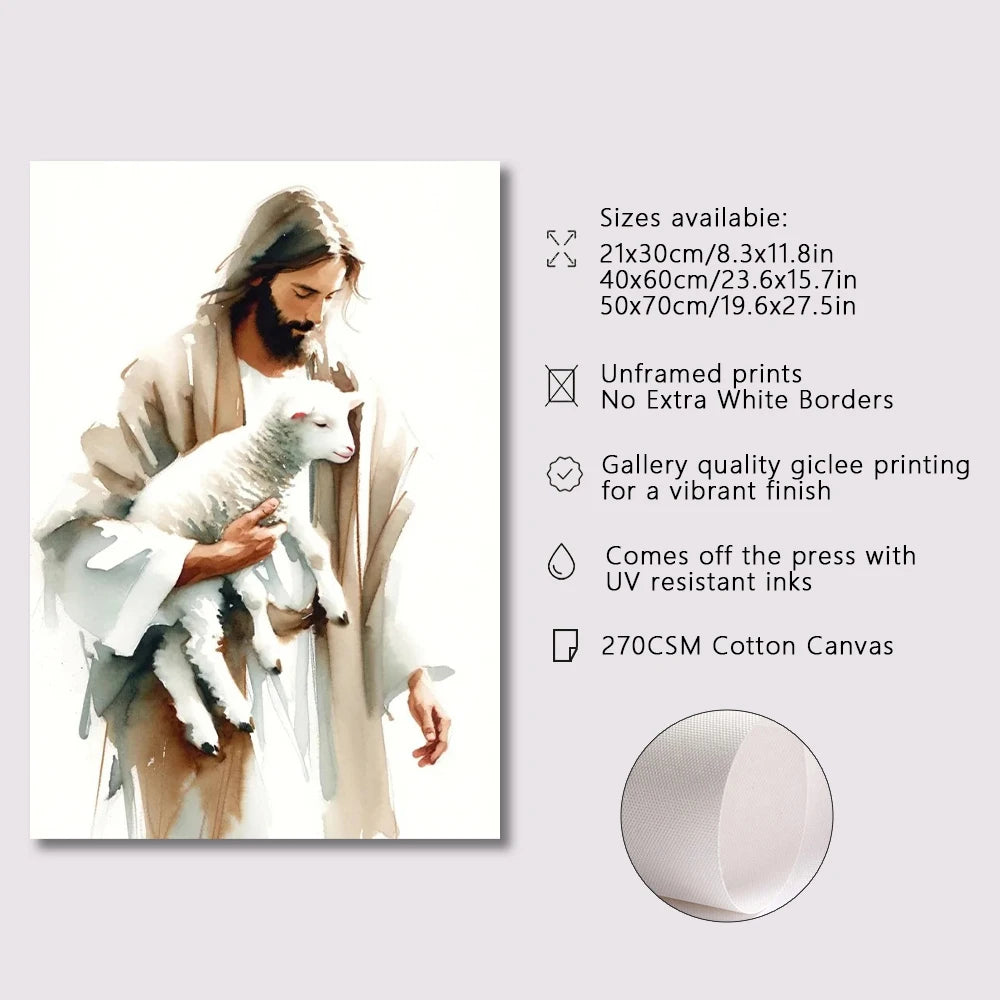 Jesus Sketch Canvas Posters