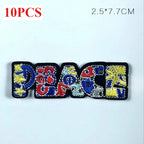 10PCS/BULK Embroidery Cloth ace Sticker