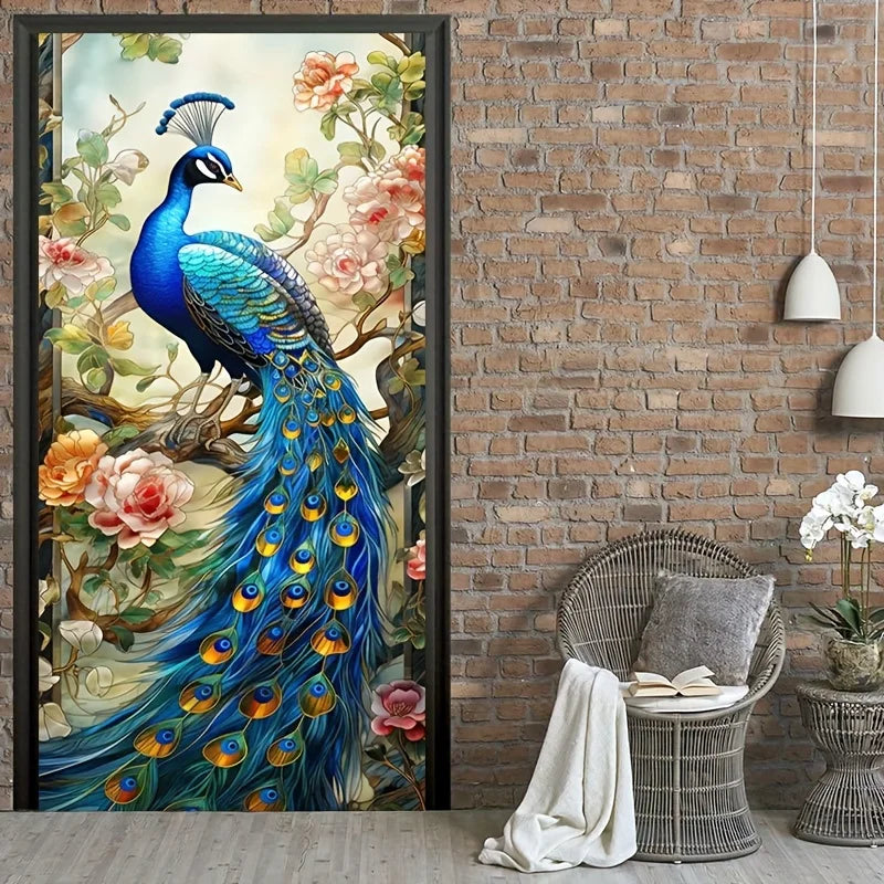 Peacock door cover signs Background0