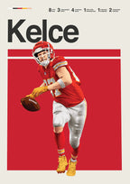 Classic American Football Star Athletes Highlights Achievements Posters