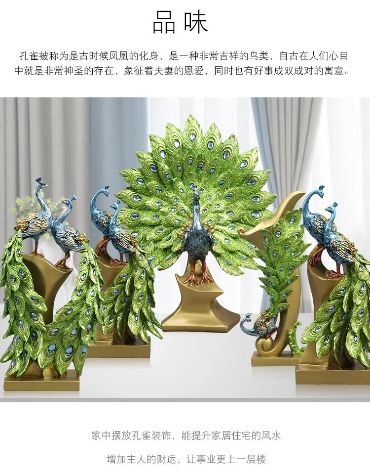 European Peacock Ornaments