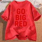 Go Big Red T Shirt Football