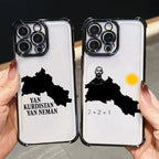 Kurdistanê Map Design Plating Phone Case For iPhone