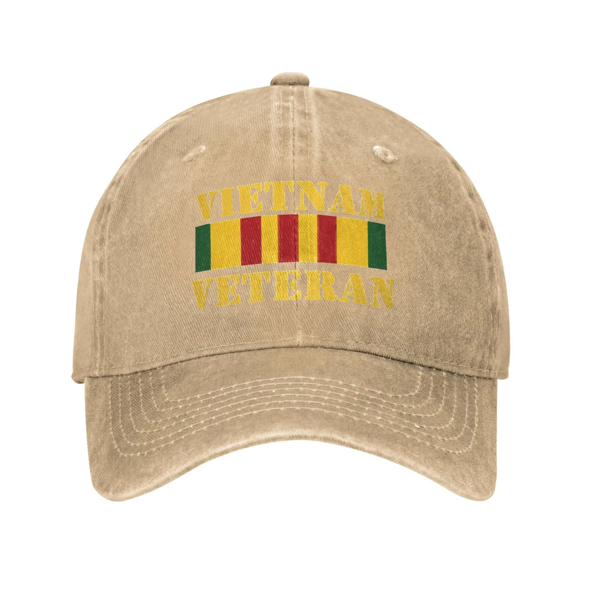 Vintage Veteran Service Medal Baseball Cap