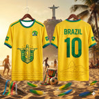 Brazil Football Jersey Breathable Tee