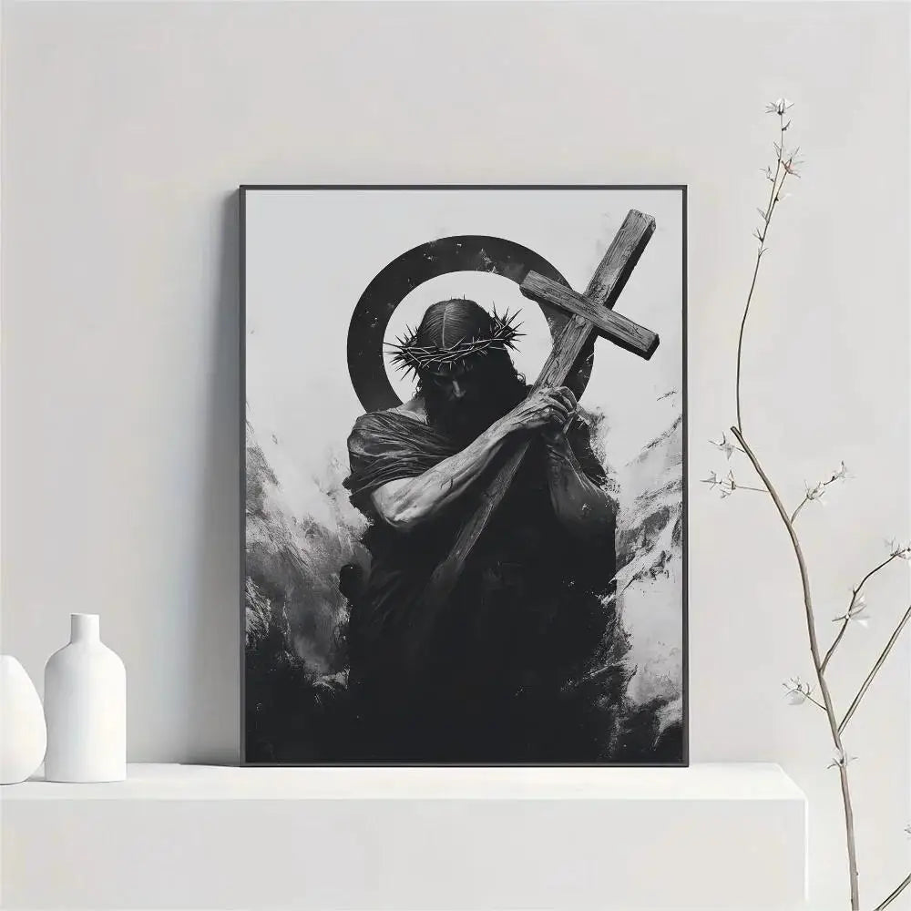 Jesus Cross Holy Light Posters