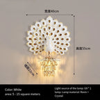 Creative Peacock Wall Lamp