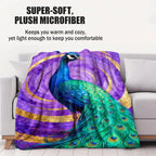 Peacock Throw Blanket