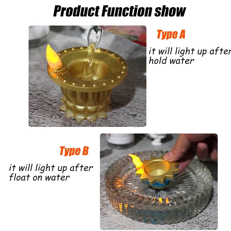 LED Candle Lamp Diwali Simulation Deepavali Decorative Candle