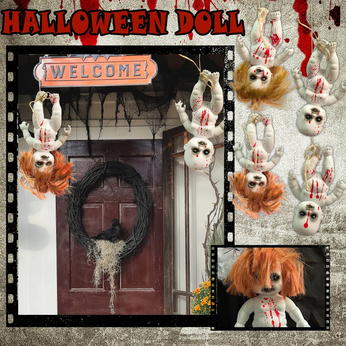 Halloween Hanging Ghost Dolls