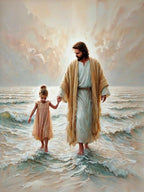 Jesus With Woman Christian Posters Savior