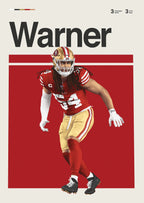 Classic American Football Star Athletes Highlights Achievements Posters