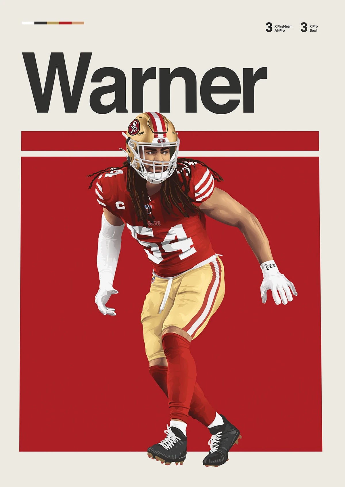 Classic American Football Star Athletes Highlights Achievements Posters